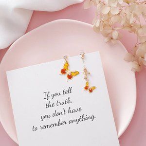 ✨New!✨ Asymmetrical Butterfly 🦋 Dangle Earrings!